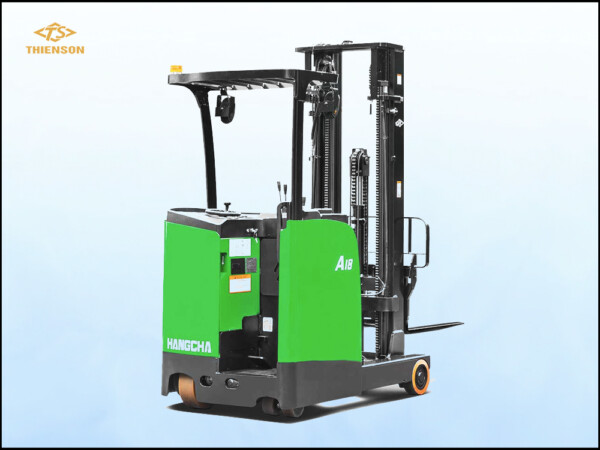 Xe nâng Reach Truck 1.8 tấn Lithium đứng lái